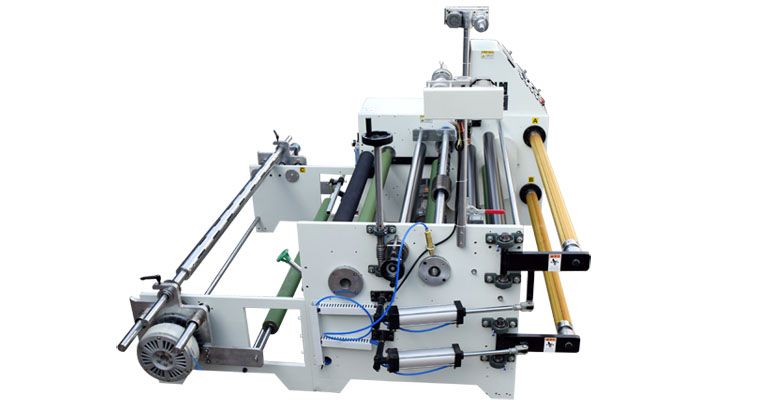 母卷单面带胶PE保护膜复卷分条机