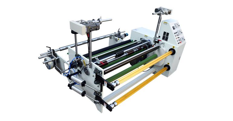 母卷单面带胶PE保护膜复卷分条机